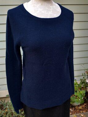 Sweater:  wool/cashmere, deep navy. Size medium - by Ralph Lauren